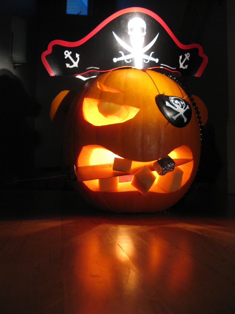 Perfect Pumpkin Pirate in the Dark
